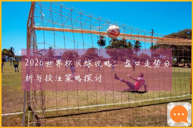 2026世界杯买球攻略：盘口走势分析与投注策略探讨